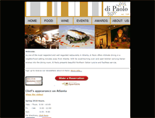 Tablet Screenshot of dipaolorestaurant.com